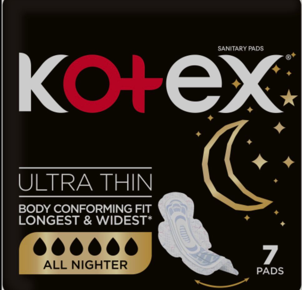 Kotex All Nighters feminine hygiene product – wholesale at Blue Ocean Pharmacy